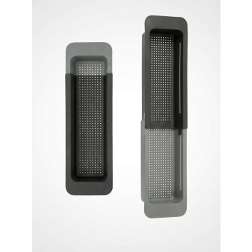 Over the Sink Colander Light Grey